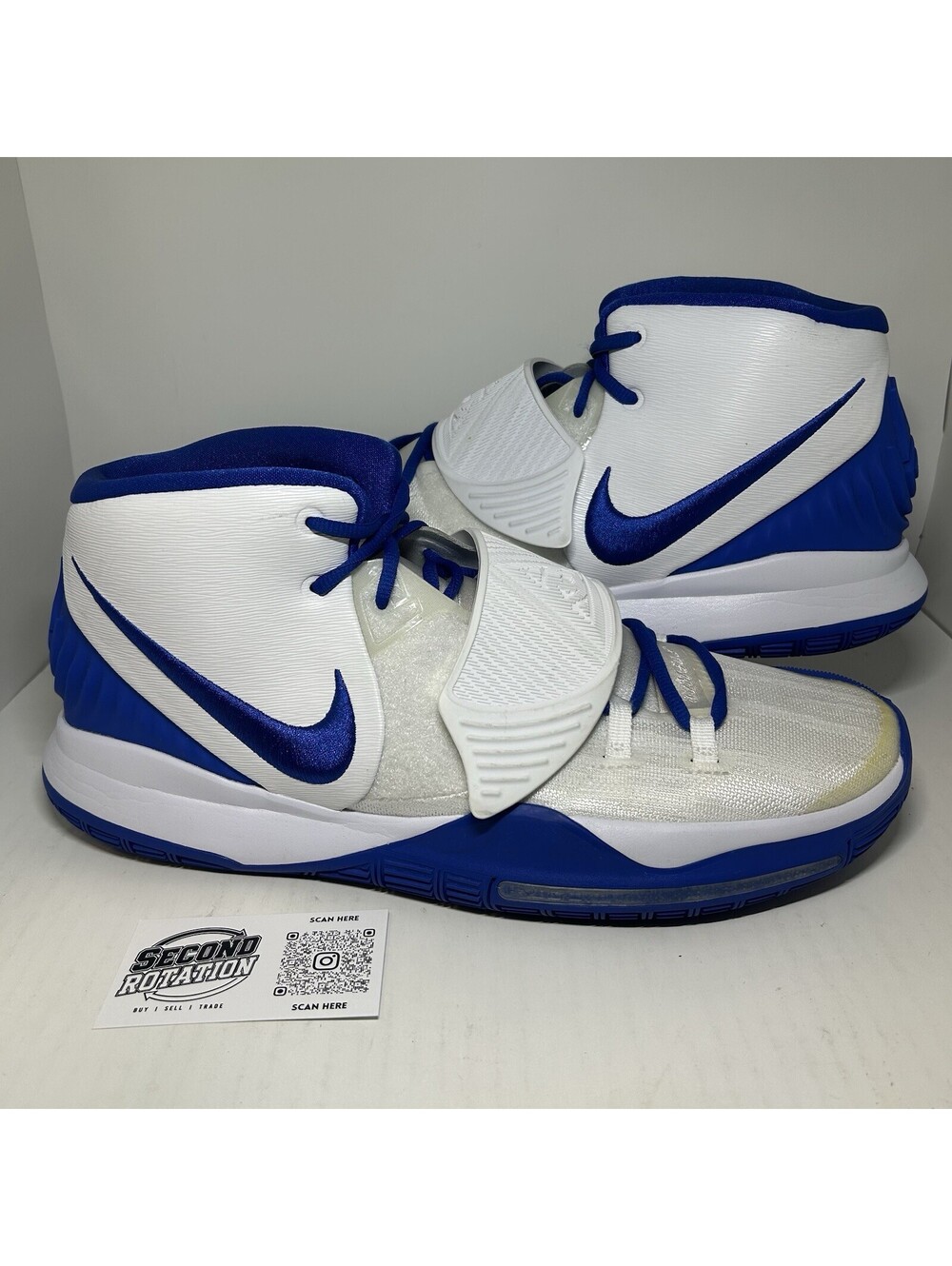 RARE Nike Kyrie 6 TB ID Custom By You Blue White - Size 15 - (CT1019-991)